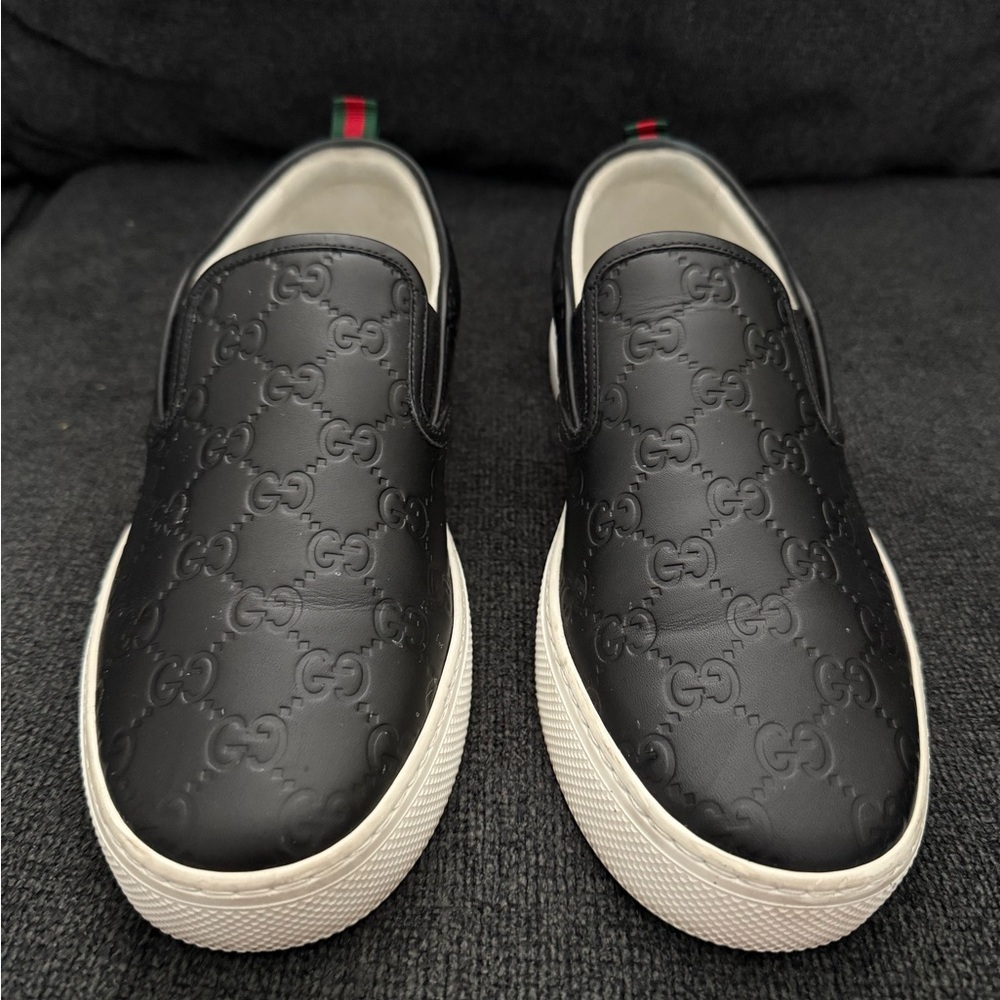 Gucci Men's Black Slip-On Shoes